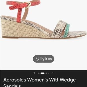 AEROSOLES Colorful Witt Wedge Sandals